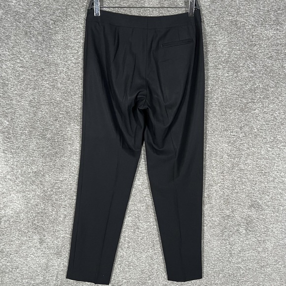 Lafayette 148 New York Dress Pants Womens 4 Black Slim Tapered Twill Work - Picture 6 of 8